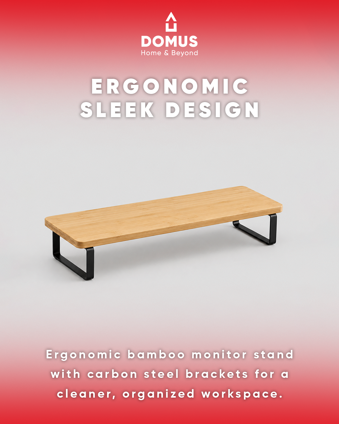 Bamboo Monitor Riser Stand