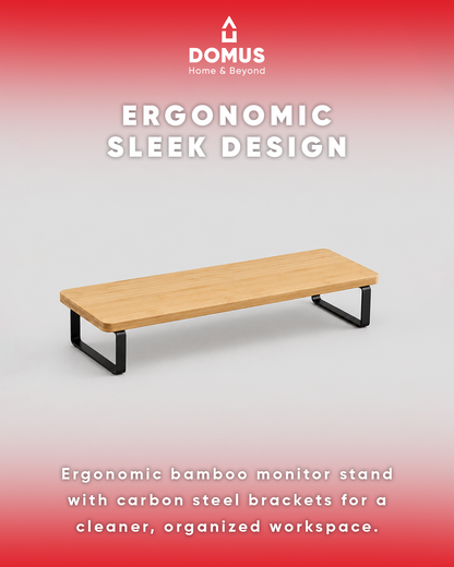 Bamboo Monitor Riser Stand