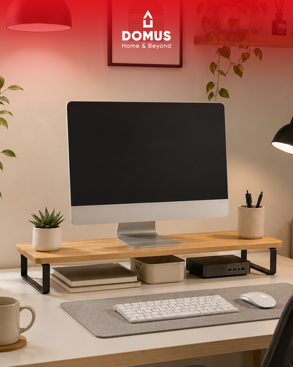 Bamboo Monitor Riser Stand